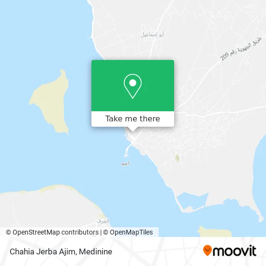 Chahia Jerba Ajim map