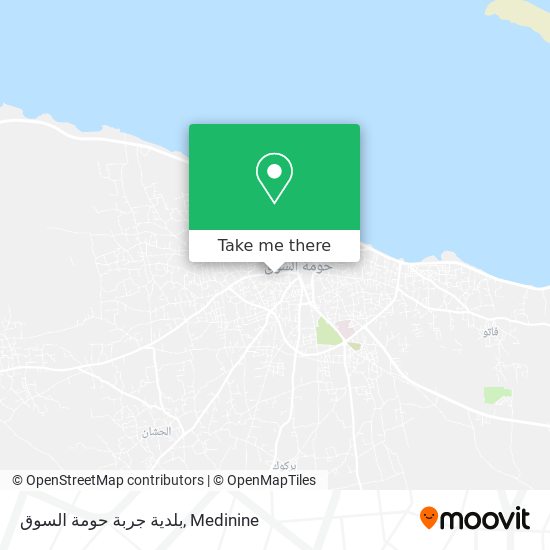 بلدية جربة حومة السوق map