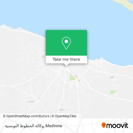وكالة الخطوط التونسية map