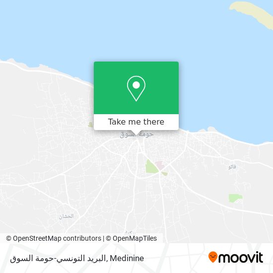 البريد التونسي-حومة السوق map