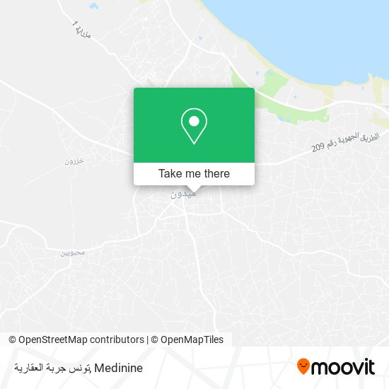 تونس جربة العقارية map