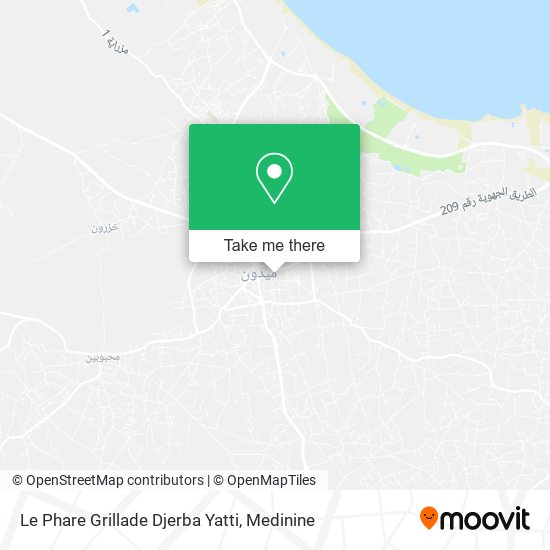Le Phare Grillade Djerba Yatti map