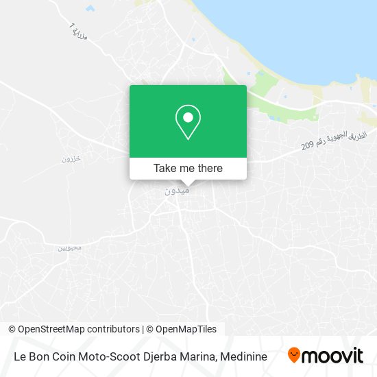 Le Bon Coin Moto-Scoot Djerba Marina map