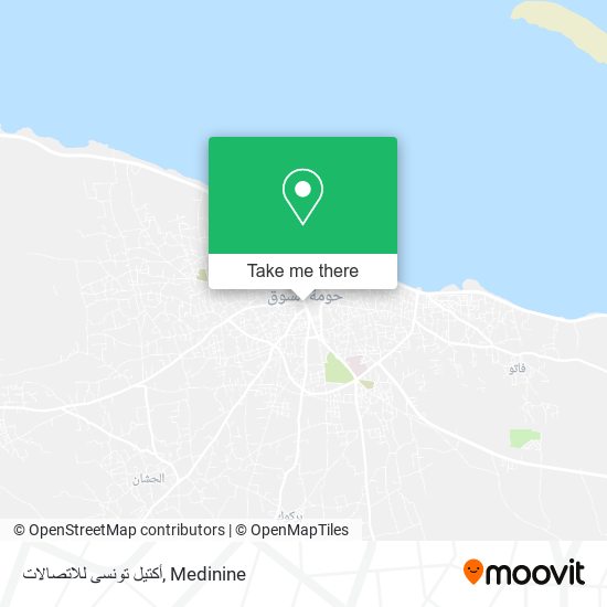 أكتيل تونسى للاتصالات map