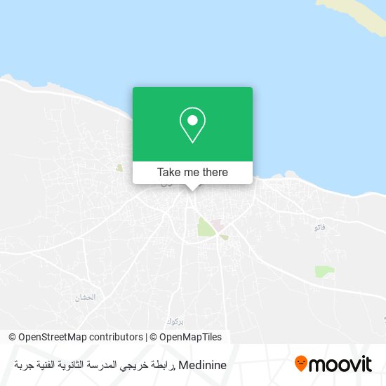 رابطة خريجي المدرسة الثانوية الفنية جربة map