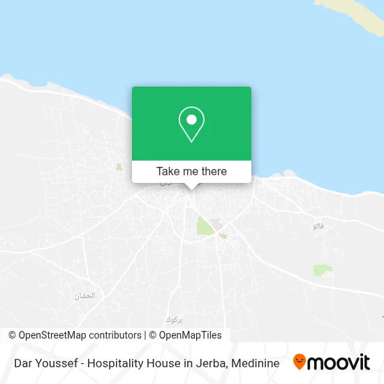 Dar Youssef - Hospitality House in Jerba map