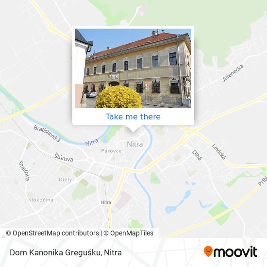 Dom Kanonika Gregušku map