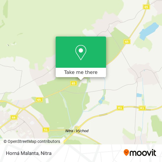 Horná Malanta map