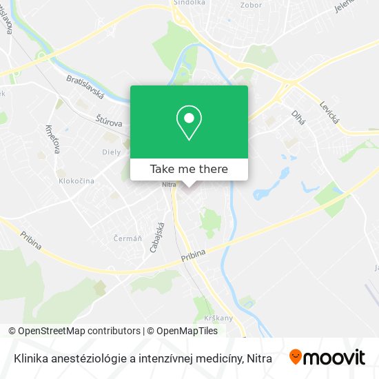 Klinika anestéziológie a intenzívnej medicíny map