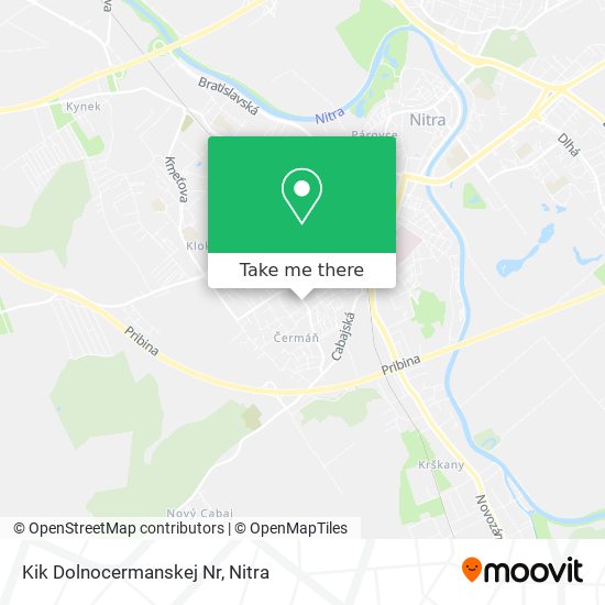 Kik Dolnocermanskej Nr map