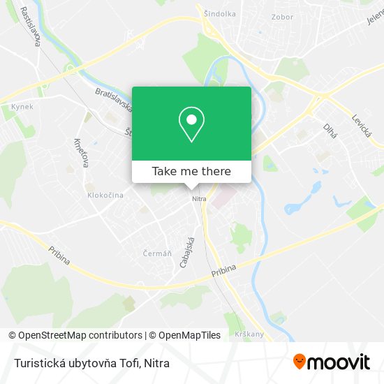 Turistická ubytovňa Tofi map