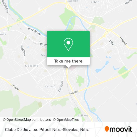 Clube De Jiu Jitsu Pitbull Nitra-Slovakia map