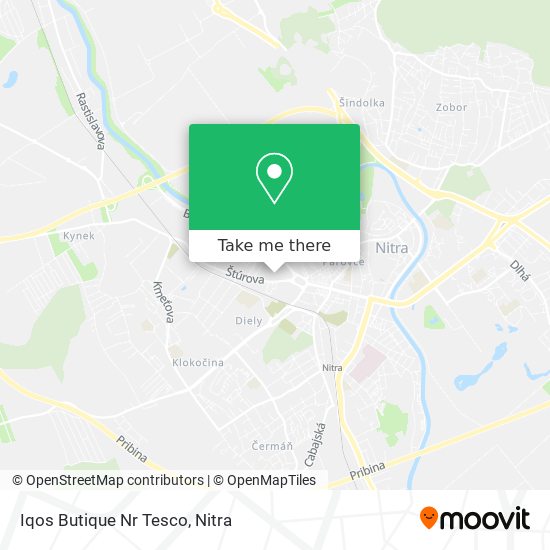 Iqos Butique Nr Tesco map