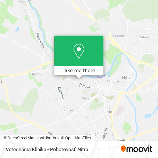 Veterinárna Klinika - Pohotovosť map