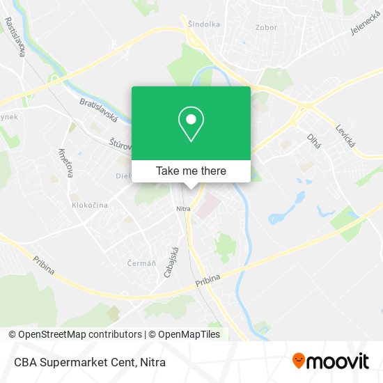 CBA Supermarket Cent map