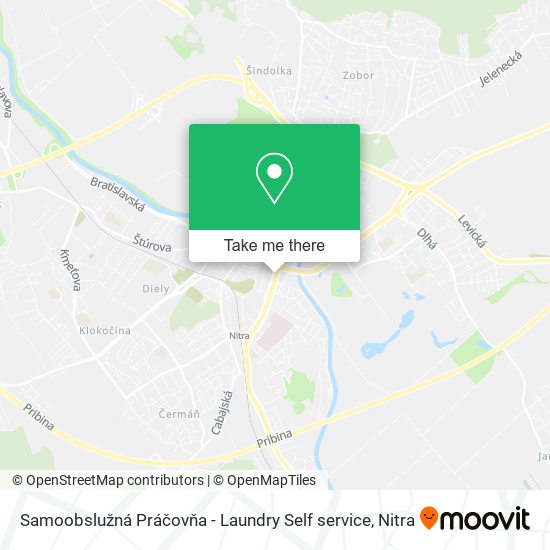 Samoobslužná Práčovňa - Laundry Self service map