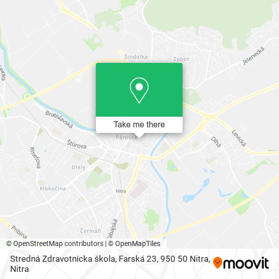 Stredná Zdravotnícka škola, Farská 23, 950 50 Nitra map