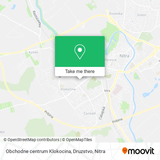 Obchodne centrum Klokocina, Druzstvo map