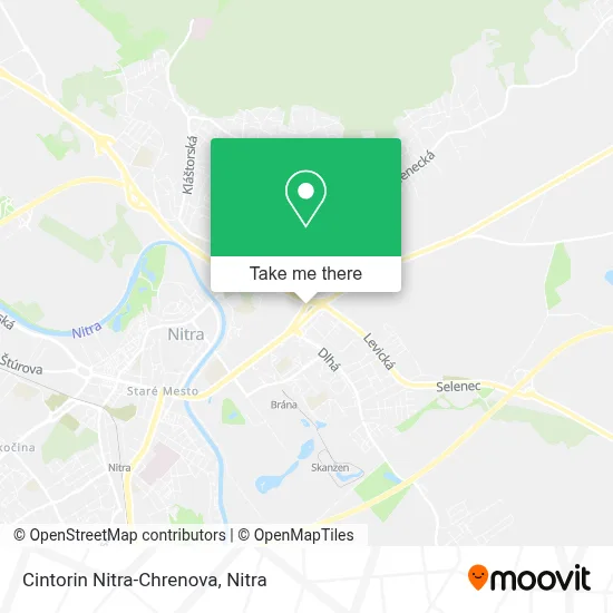 Cintorin Nitra-Chrenova map