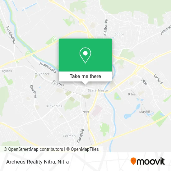 Archeus Reality Nitra map