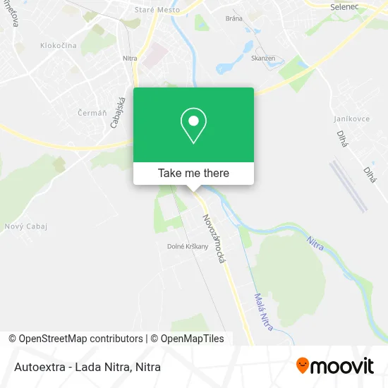 Autoextra - Lada Nitra map