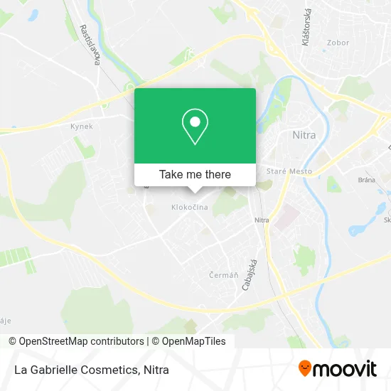 La Gabrielle Cosmetics map