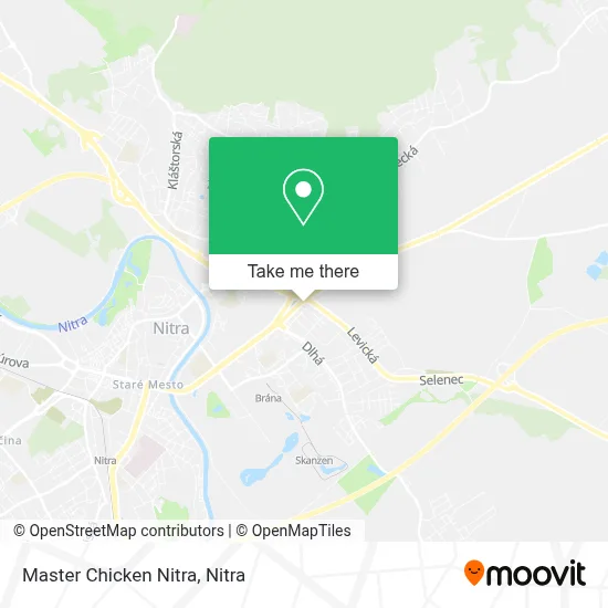 Master Chicken Nitra map