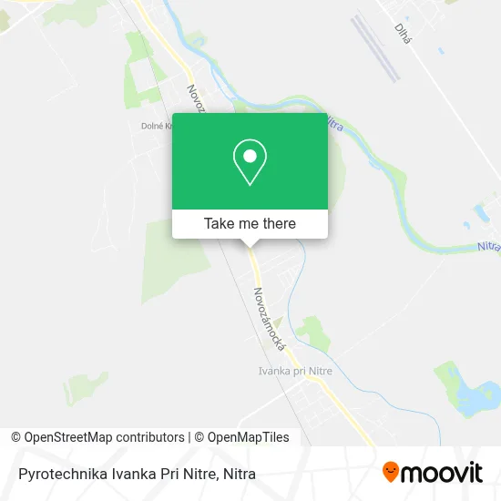 Pyrotechnika Ivanka Pri Nitre map