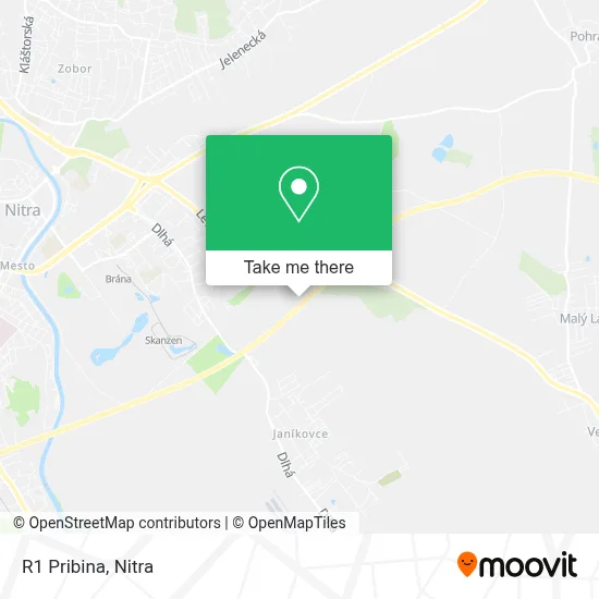 R1 Pribina map