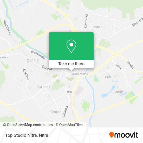 Top Studio Nitra map