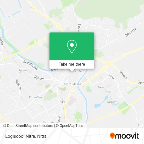 Logiscool Nitra map