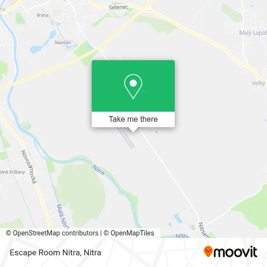 Escape Room Nitra map