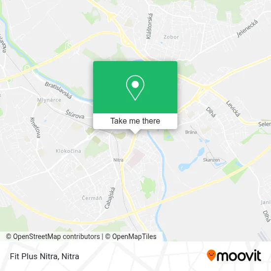 Fit Plus Nitra map