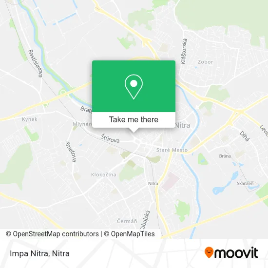 Impa Nitra map