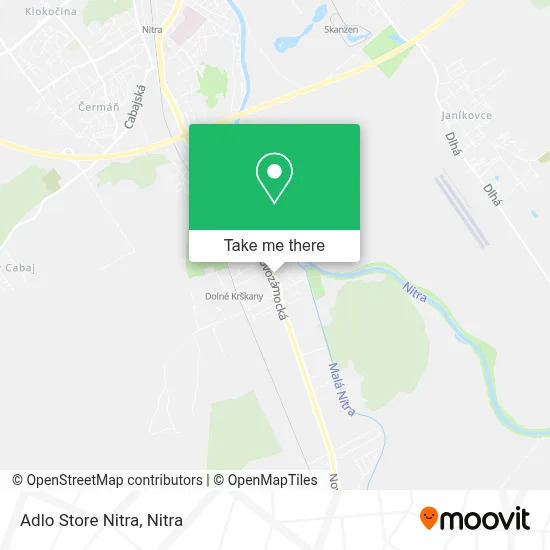 Adlo Store Nitra map