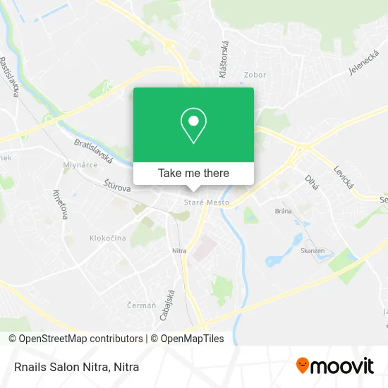Rnails Salon Nitra map
