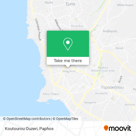 Koutourou Ouzeri map