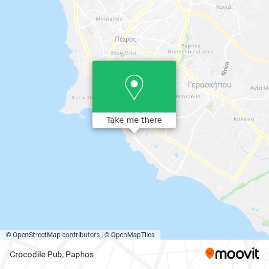 Crocodile Pub map