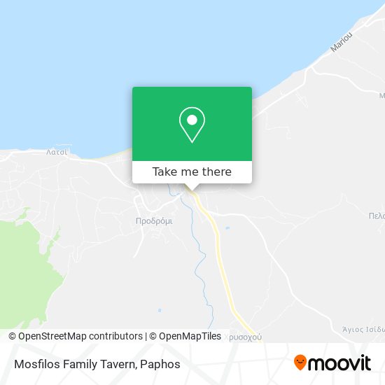 Mosfilos Family Tavern map
