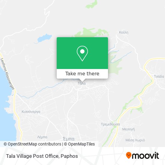 Tala Village Post Office map