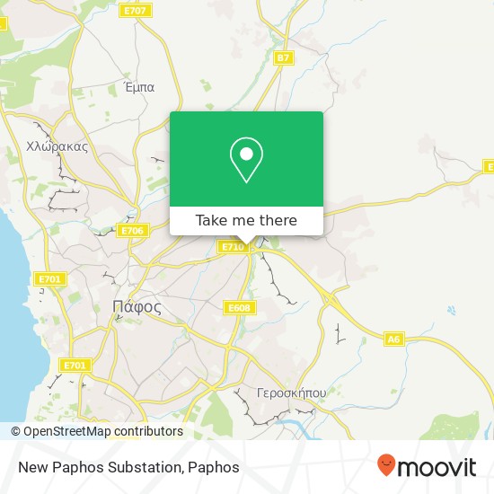 New Paphos Substation map