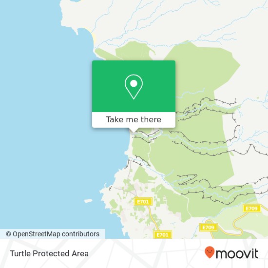 Turtle Protected Area map