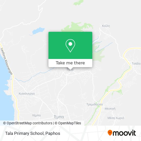 Tala Primary School map