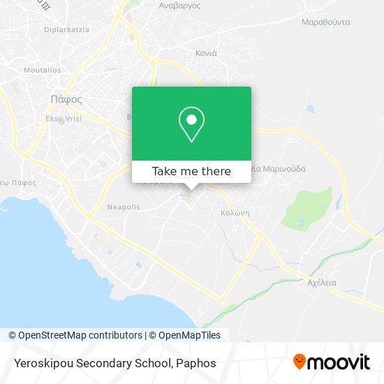 Yeroskipou Secondary School map