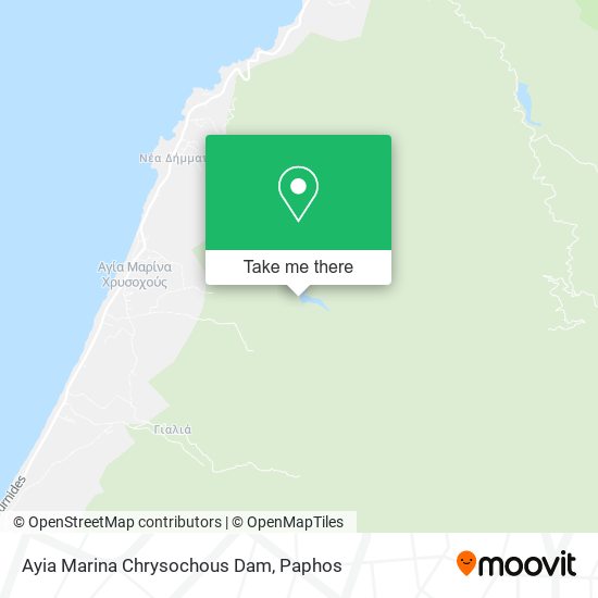 Ayia Marina Chrysochous Dam map