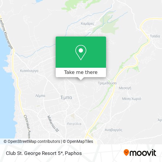 Club St. George Resort 5* map
