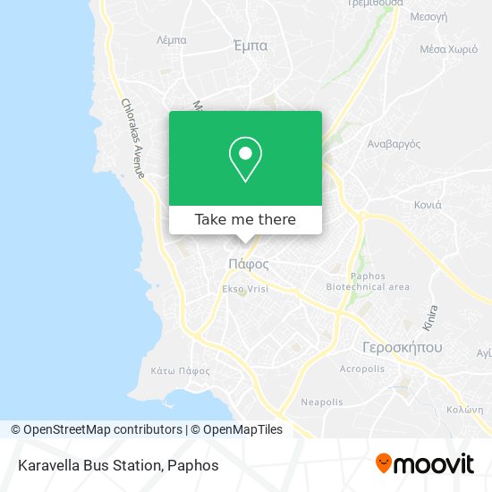 Karavella Bus Station map