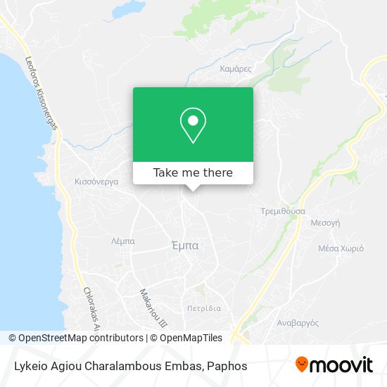 Lykeio Agiou Charalambous Embas map