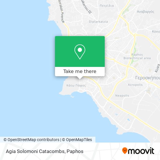 Agia Solomoni Catacombs map