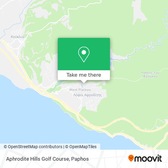 Aphrodite Hills Golf Course map